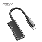 Yesido YAU11 2-in-1 Lightning & 3.5mm Audio Adapter