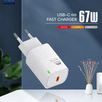 Majentik MC-009 67W USB-C Fast Charger – Compact Wall Charger with PPS Support