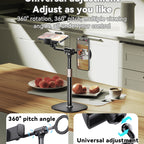Yesido C297 Desktop Live Broadcast Phone Holder with 360 Rotation and 30-46CM Adjustable Height