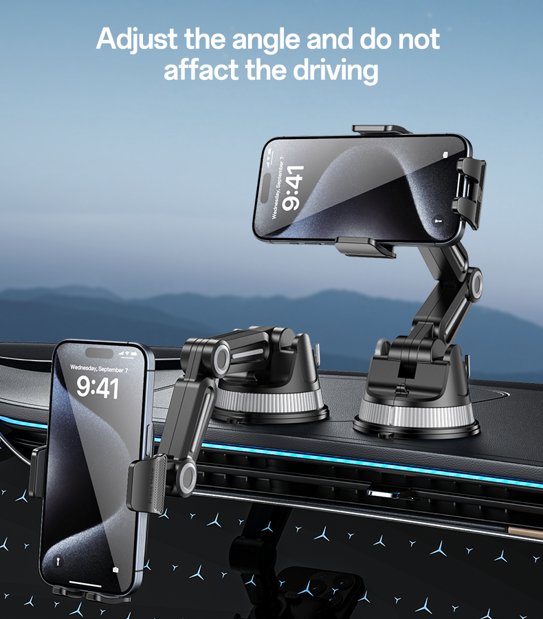 Yesido C275 Truck Phone Mount - 1260° Adjustable Long Arm & Anti-Shake