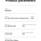Yesido C306 Magnetic Car Wireless Charger - 15W Fast Charge & Ultra Stability