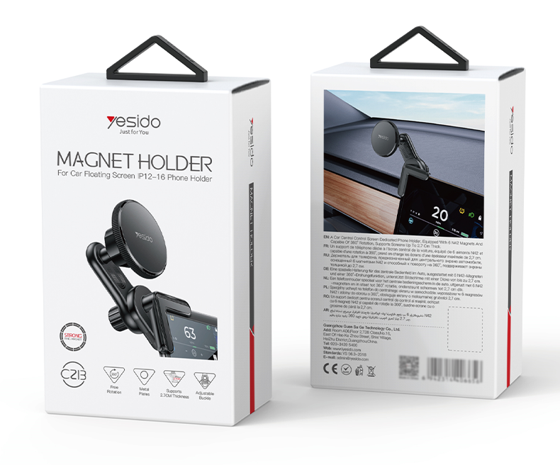 Yesido C213 MagSafe Magnetic Car Holder with Strong Suction & Modern Design