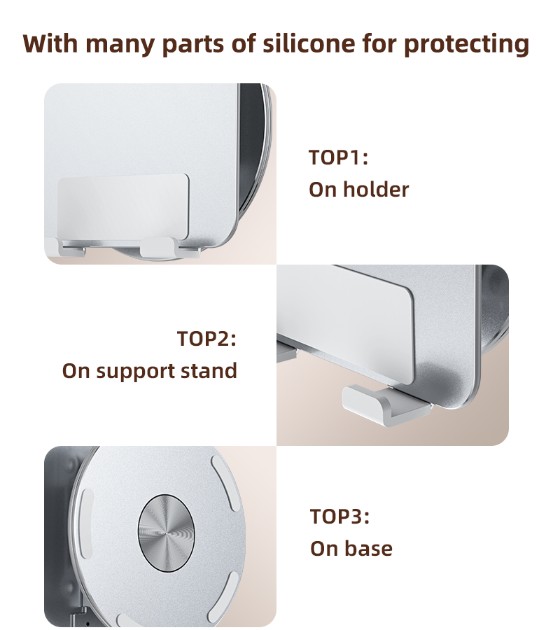 Yesido C293 Aluminum Desktop Stand - 360° Rotating & Foldable for Tablets