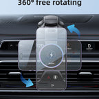 Yesido C292 Magnetic Wireless Car Charger - 15W Power & Ultra Stability