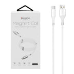 Yesido CA61 Magnetic Coil Micro USB Fast Charging Data Cable – 1m Self-Organizing & Tangle-Free Design (2.4A Max)