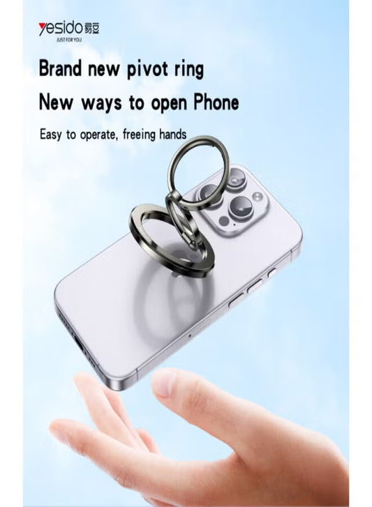 Yesido C206 Double Side Magnetic Ring Holder with Dual Folding Rings Zinc Alloy