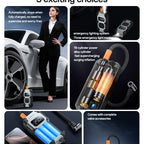 Yesido VC12 Portable Electric Air Pump – 7800mAh Battery, 100W Power with 5 Smart Modes & SOS Light