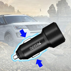 Yesido Y34 Compact Car Charger – Dual USB Ports 2.4A with Aluminum Alloy Shell