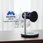 Majentik MW-23 25W 3-in-1 Wireless Charger Station – Fast Charging Dock for Smartphone, Watch & Earbuds (Black)