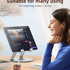 Yesido C293 Aluminum Desktop Stand - 360° Rotating & Foldable for Tablets