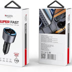 Yesido Y59 200W Super Fast Car Charger – Triple Port (Dual Type-C 100W + USB-A 18W)