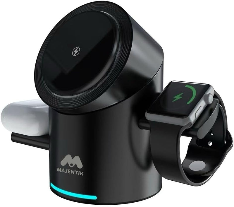 Majentik MW-20 Magnetic Wireless Car Charger Mount – Automatic Pop-up Design Smart Air Vent Phone Holder