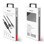 Yesido CA46 Intelligent Type-C Data Cable – 1.2m Smart Timing Cut-Off Technology with Aluminum Alloy Shells (2.4A Max / USB 2.0)