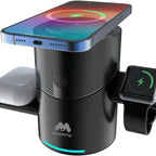 Majentik MW-20 Magnetic Wireless Car Charger Mount – Automatic Pop-up Design Smart Air Vent Phone Holder