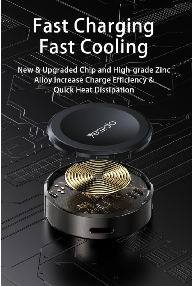 Yesido DS18 Smart Wireless Charger for Apple Watch with Dual Input (Type-C / Lightning)