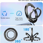 Yesido C205 Double Side Magnetic Ring Holder with Folding Kickstand Zinc Alloy