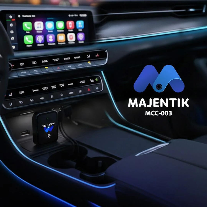 Majentik MCC-003 Wireless CarPlay Adapter – Factory Wired to Wireless CarPlay Converter with Bluetooth & WiFi