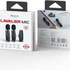 Yesido KR14 Low-latency Wireless Lavalier Dual Microphone with Lightning Receiver for iPhone & iPad – 360° Omnidirectional Noise Reduction