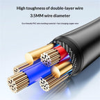 Yesido CA126C 18W Fast USB-A to USB-C Charging Cable – 1m Flexible Eco-Friendly Jacket (3A/2.1A Max)