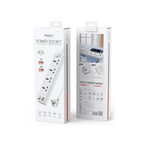 Yesido MC22 3250W Smart Power Strip – 4 AC Outlets & 4 Fast Charging Ports (3 Meters Cable)