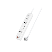 Yesido MC18 3250W Smart Power Strip – 4 AC Outlets & 4 Fast Charging Ports (2 Meters Cable)