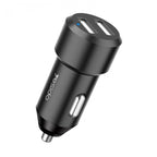 Yesido Y34 Compact Car Charger – Dual USB Ports 2.4A with Aluminum Alloy Shell