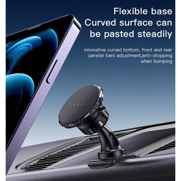 Yesido C153 2-in-1 Round Magnetic Car Holder Set for Dashboard and Air Vent