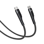 Yesido CA116 60W PD Fast USB-C to USB-C Cable – 3m Ultra-Long Braided Nylon & Aluminum Alloy Connectors (Black)