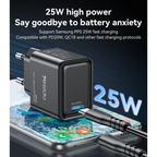 Yesido YC62 25W GaN Fast Wall Charger – Type-C PD Port with PPS Support