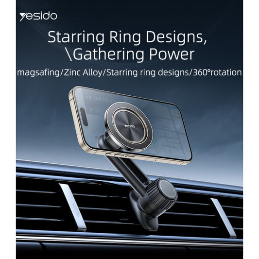 Yesido C168 Adjustable Rotating Air Vent MagSafe Bracket with Strong Magnetic Head