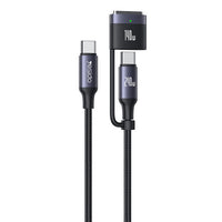 Yesido CA197 2-in-1 Charging Cable – 240W Type-C & 140W Magnetic Charging for MacBook (2 Meters)