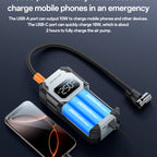 Yesido VC12 Portable Electric Air Pump – 7800mAh Battery, 100W Power with 5 Smart Modes & SOS Light