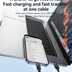 Yesido CA134C 18W Extra-Long USB-A to USB-C Cable – 3m Braided Nylon & Aluminum Alloy Connectors (3A)