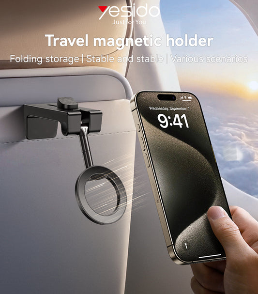 Yesido C298 Magnetic Travel Phone Holder - Foldable & 360° Rotation