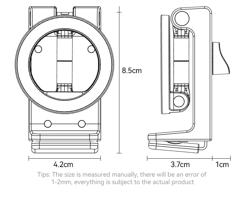 Yesido C298 Magnetic Travel Phone Holder - Foldable & 360° Rotation