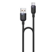 Yesido CA132C 18W USB-A to USB-C Fast Charging Cable – 1.2m Braided Nylon & Aluminum Alloy Connectors (3A)