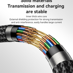 Yesido CA133C 18W Long USB-A to USB-C Cable – 2m Braided Nylon & Aluminum Alloy Connectors (3A)