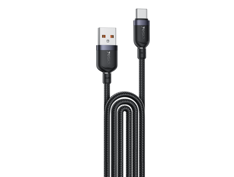 Yesido CA134C 18W Extra-Long USB-A to USB-C Cable – 3m Braided Nylon & Aluminum Alloy Connectors (3A)