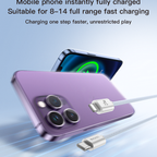 Yesido CA170 PD 27W USB-C to Lightning Charging & Data Cable – 1.2m PP Yarn Braided Design