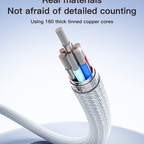 Yesido CA170 PD 27W USB-C to Lightning Charging & Data Cable – 1.2m PP Yarn Braided Design