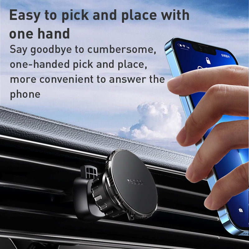 Yesido C160 2-in-1 Magnetic Phone Holder Set for Dashboard and Air Vent