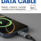 Majentik CL-020-L 27W Type-C to Lightning Fast Charging Cable with Digital Display & Auto Power-Off – Black (100cm)
