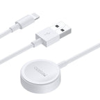 Yesido CA70 2-in-1 Charging Cable – Smart Magnetic Wireless Charger for Apple Watch & 2.4A Lightning Cable with Imported IC Chip