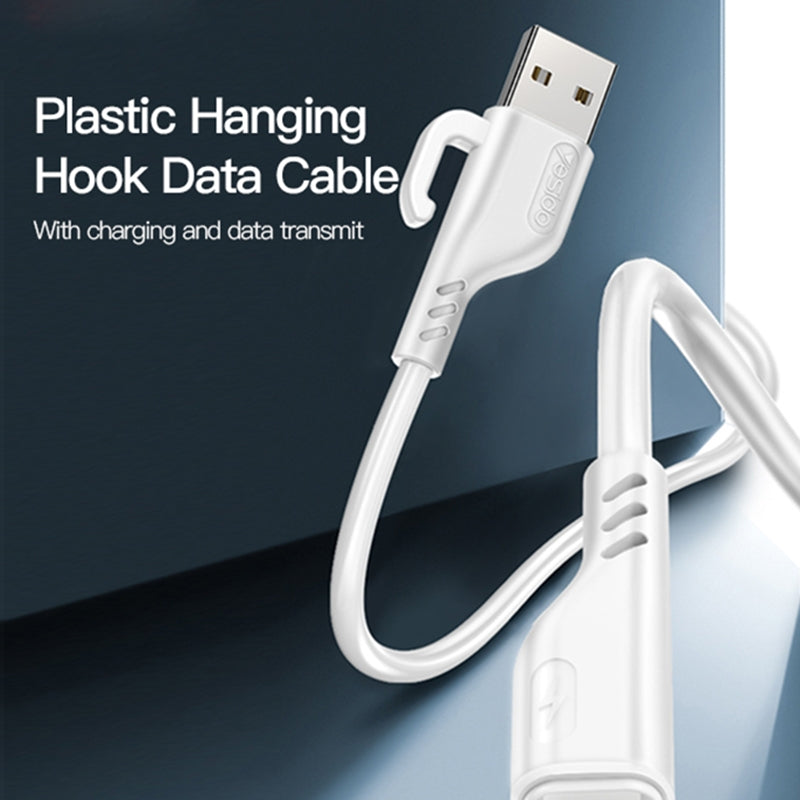 Yesido CA105 Micro USB Fast Charging Data Cable – 1.2m Ultra-Durable PVC Armor with Integrated Reinforced Joints (2.4A / 480Mbps)