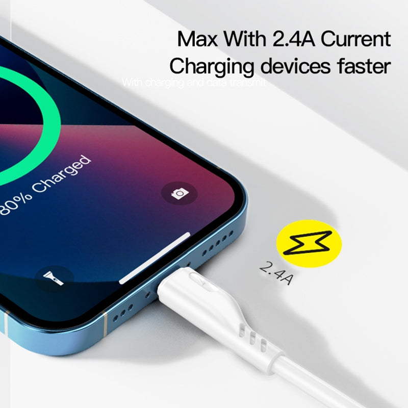 Yesido CA105 Micro USB Fast Charging Data Cable – 1.2m Ultra-Durable PVC Armor with Integrated Reinforced Joints (2.4A / 480Mbps)