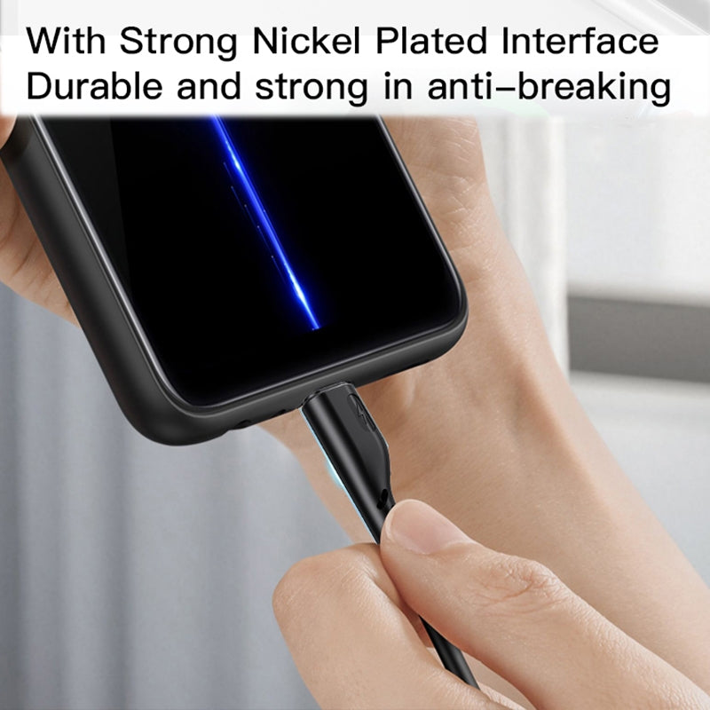 Yesido CA105 Micro USB Fast Charging Data Cable – 1.2m Ultra-Durable PVC Armor with Integrated Reinforced Joints (2.4A / 480Mbps)