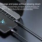 Yesido CA155 20W USB-C to Lightning Cotton Braided Fast Charging Cable – 1m Aluminum Alloy Connectors