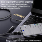 Yesido CA91 3-in-1 Multi-Charging Cable – 1.2m Heavy-Duty Braided Wire with Aluminum Alloy Shells & Lightning, Type-C, and Micro USB Ports