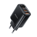 Yesido YC67 17W Home Charger – Triple Port (Dual USB + Type-C) with Digital Display