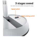 Yesido YF11 Smart Folding & Retractable Fan – 6000mAh Large Battery, Remote Control Oscillating Head, 3-Blade 5W Telescopic Fan